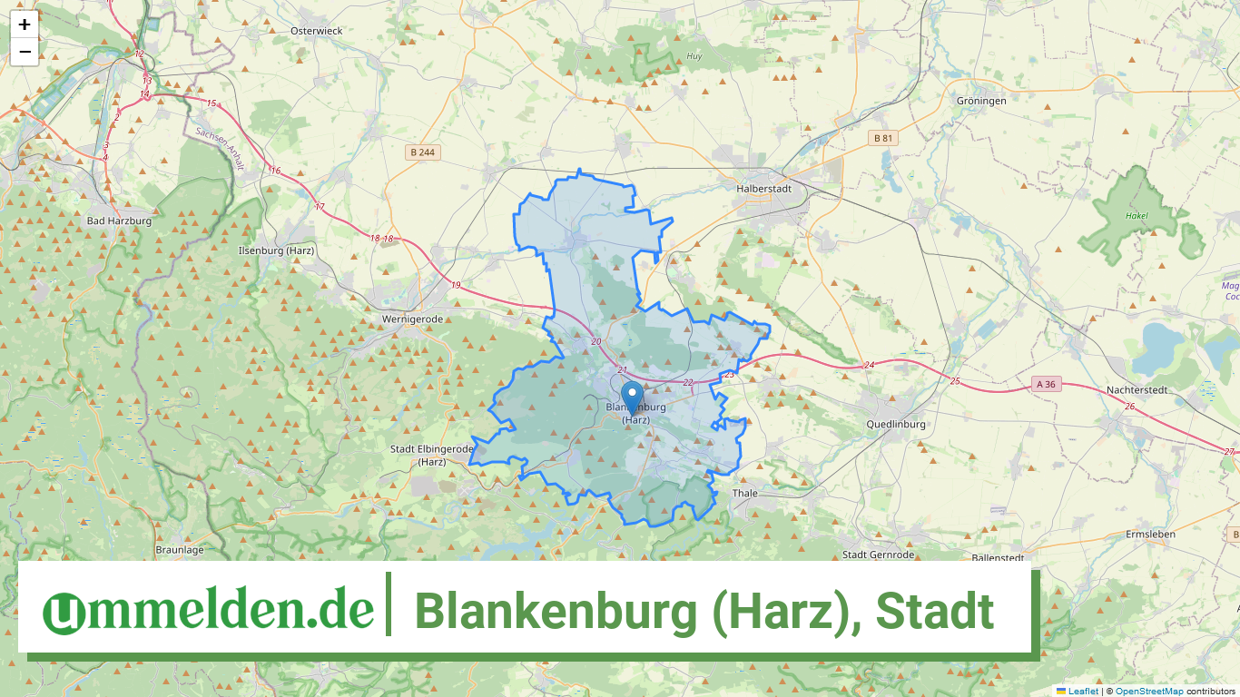 150850055055 Blankenburg Harz Stadt