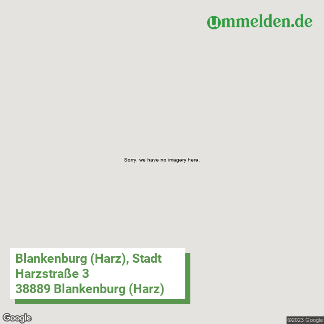 150850055055 streetview amt Blankenburg Harz Stadt