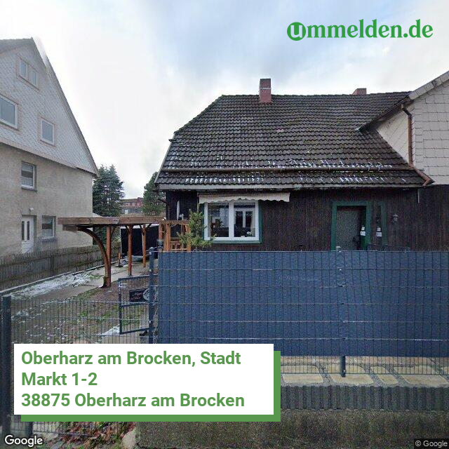 150850228228 streetview amt Oberharz am Brocken Stadt