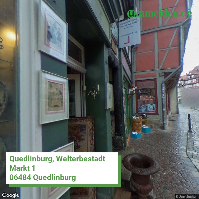 150850235235 streetview amt Quedlinburg Welterbestadt