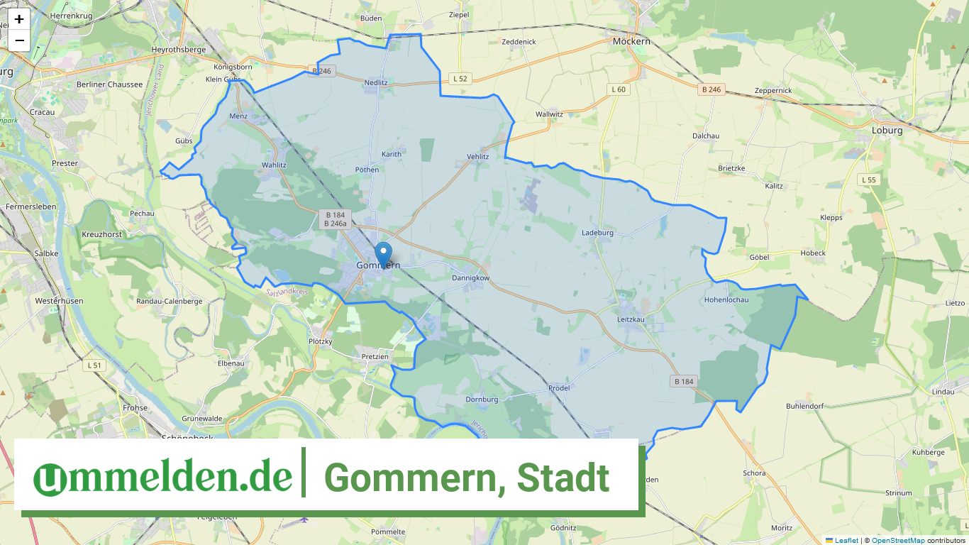 150860055055 Gommern Stadt