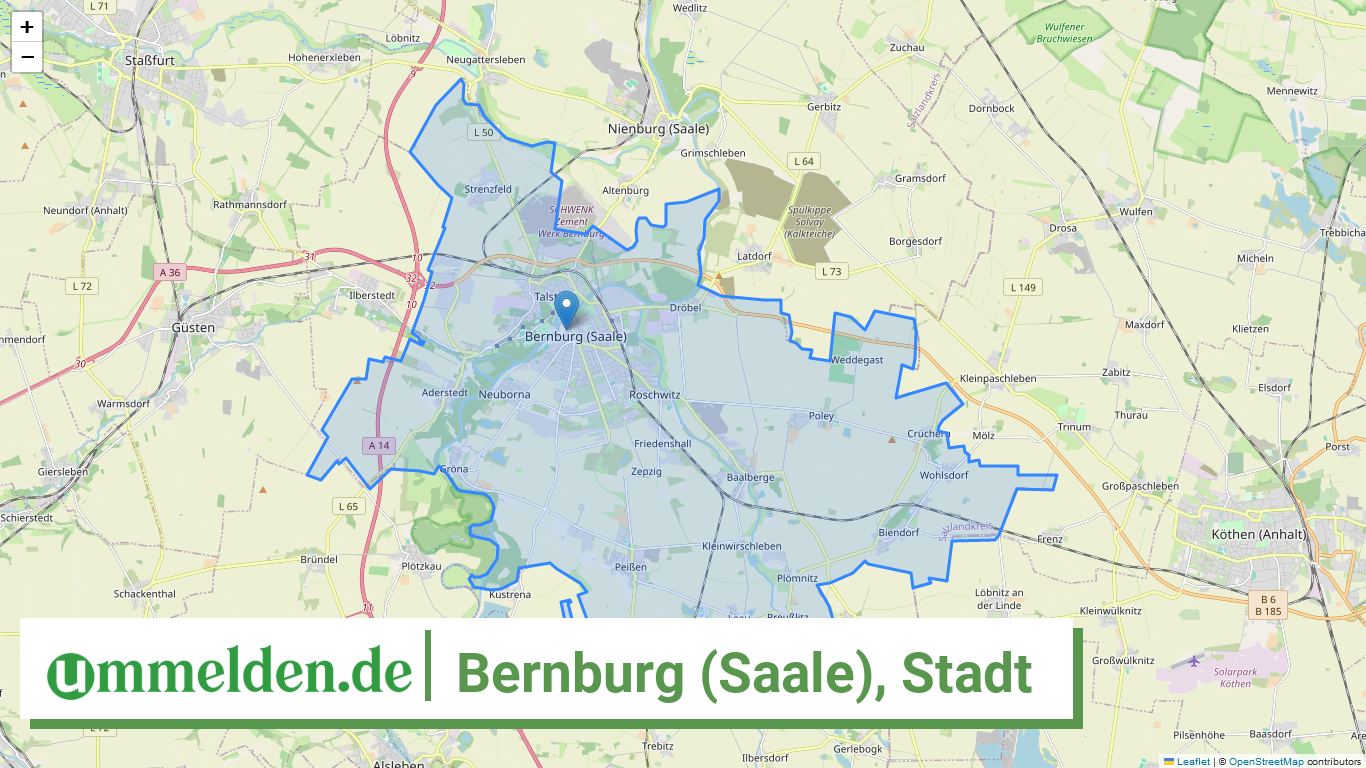 150890030030 Bernburg Saale Stadt