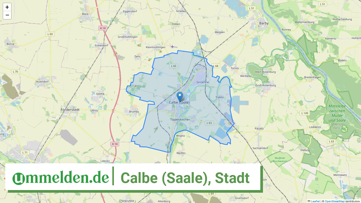 150890055055 Calbe Saale Stadt