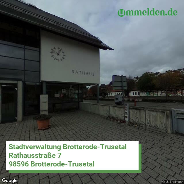 160660074074 streetview amt Brotterode Trusetal Stadt