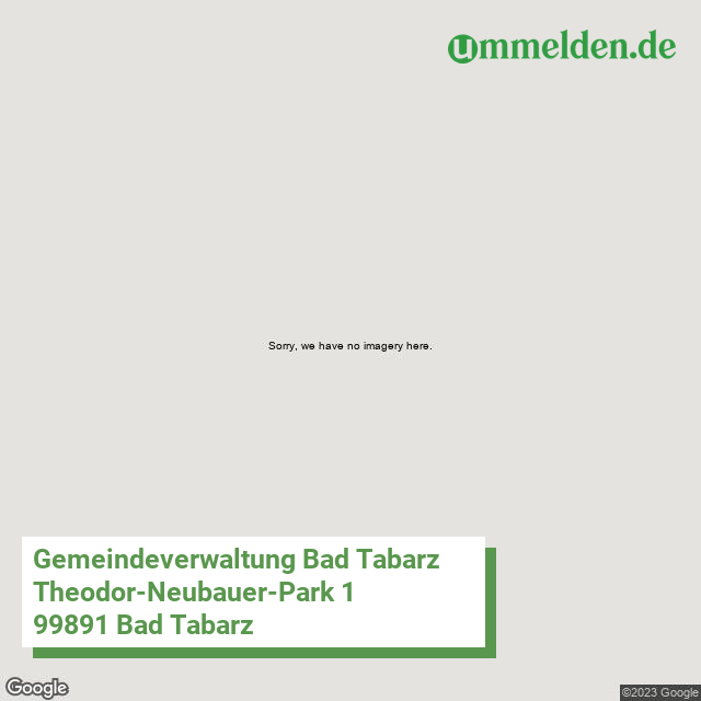 160670064064 streetview amt Bad Tabarz