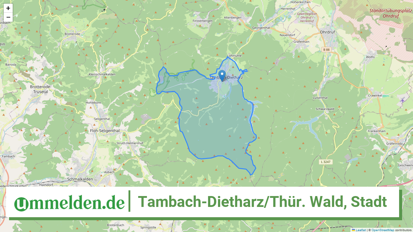 160670065065 Tambach Dietharz Thuer. Wald Stadt