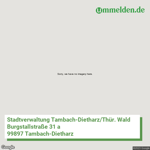 160670065065 streetview amt Tambach Dietharz Thuer. Wald Stadt
