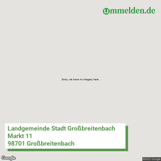 160700058058 streetview amt Grossbreitenbach Stadt