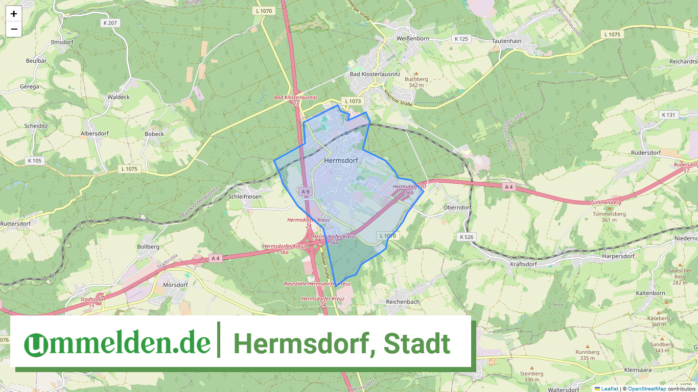 160745014041 Hermsdorf Stadt