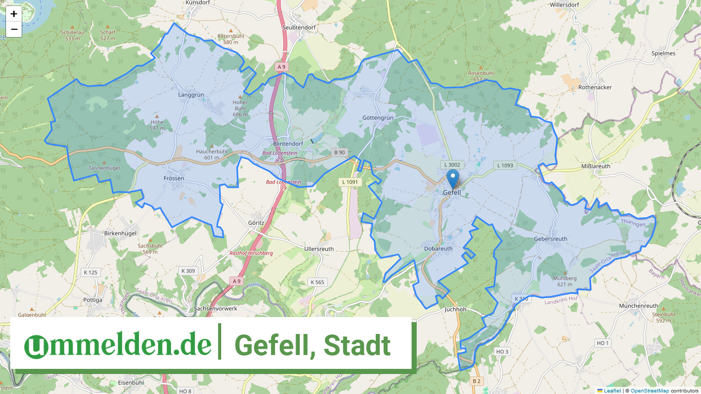 160750131131 Gefell Stadt