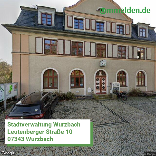 160750133133 streetview amt Wurzbach Stadt