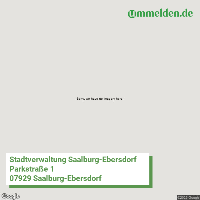 160750135135 streetview amt Saalburg Ebersdorf Stadt