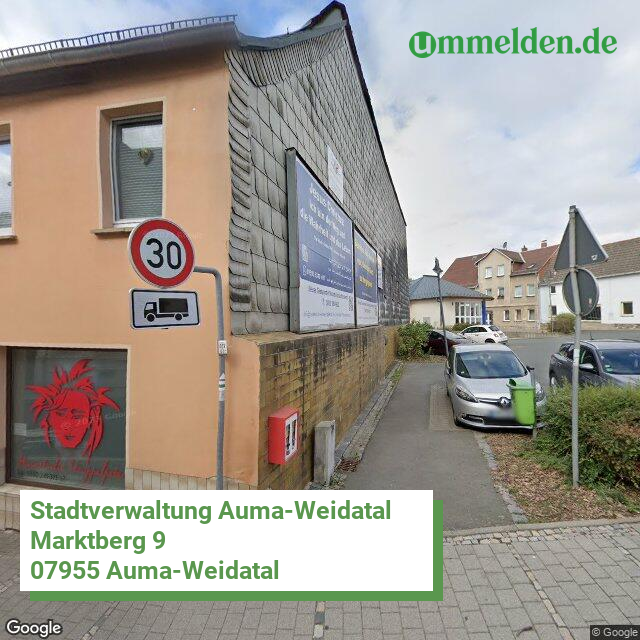 160760092092 streetview amt Auma Weidatal Stadt